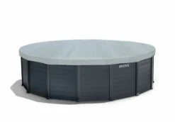 Intex Graphite Panel Pool - 478 X 124 Cm - Met Zandfilterpomp En Accessoires -Intex || KOKIDO || Bestway Verkoop 26384gn afdekzeil 1