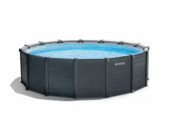 Intex Graphite Panel Pool - 478 X 124 Cm - Met Zandfilterpomp En Accessoires -Intex || KOKIDO || Bestway Verkoop 26384gn blanco 1