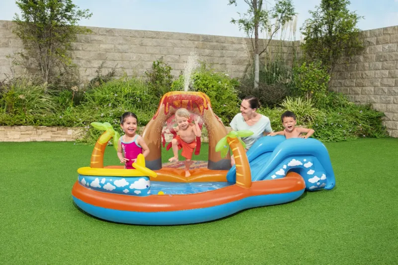 Bestway Lava Lagoon Play Center Kinderzwembad - 265 X 265 X 104 Cm 4 Bestway Lava Lagoon Play Center Kinderzwembad - 265 X 265 X 104 Cm - Afbeelding 4