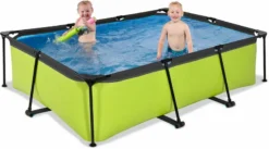 EXIT TOYS EXIT Lime Zwembad - 220 X 150 X 65 Cm - Met Filterpomp -Intex || KOKIDO || Bestway Verkoop 668 1200 exit 30 00 21 40 int 4