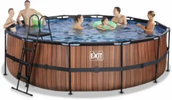 EXIT TOYS EXIT Wood Zwembad - 488 X 122 Cm - Met Zandfilterpomp En Trap -Intex || KOKIDO || Bestway Verkoop 699 1200 exit 30 27 16 10 int 5
