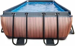 EXIT TOYS EXIT Wood Zwembad - 540 X 250 X 100 Cm - Met Zandfilterpomp En Trap -Intex || KOKIDO || Bestway Verkoop 740 1200 exit 30 17 53 10 int 3