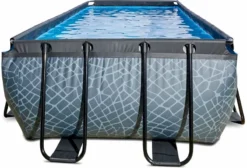 EXIT TOYS EXIT Stone Zwembad - 400 X 200 X 122 Cm - Met Zandfilterpomp En Trap -Intex || KOKIDO || Bestway Verkoop 814 1200 exit 30 27 42 00 int 3