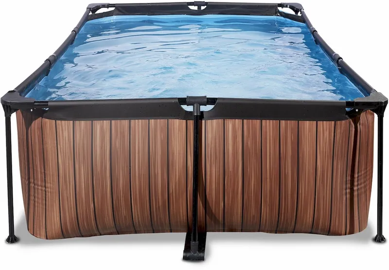 EXIT TOYS EXIT Wood Zwembad - 220 X 150 X 65 Cm - Met Filterpomp 2 EXIT TOYS EXIT Wood Zwembad - 220 X 150 X 65 Cm - Met Filterpomp - Afbeelding 2