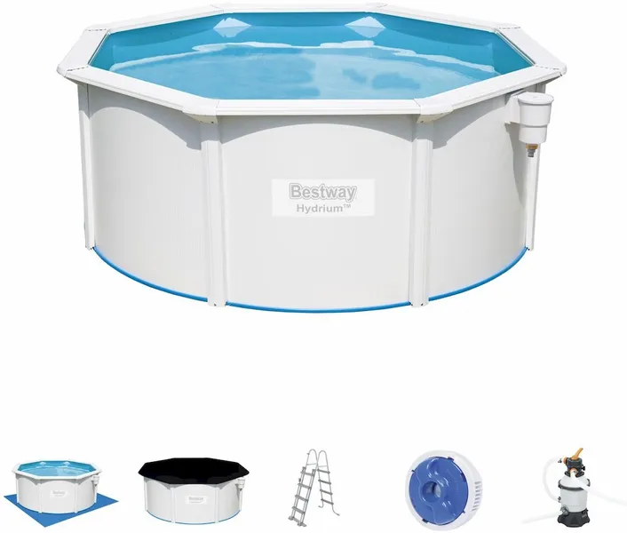 Bestway Hydrium Alderney Metalen Zwembad Ø300 X 120 Cm