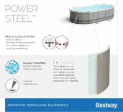 Bestway Power Steel Oval Zwembad - 305 X 200 X 84 Cm - Met Filterpomp En Accessoires -Intex || KOKIDO || Bestway Verkoop 900 989 5614a 02 power steel