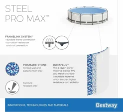 Bestway Steel Pro MAX Zwembad - 366 X 100 Cm - Met Filterpomp En Accessoires -Intex || KOKIDO || Bestway Verkoop bestway steel pro max zwembad 366 x 100 cm set 1