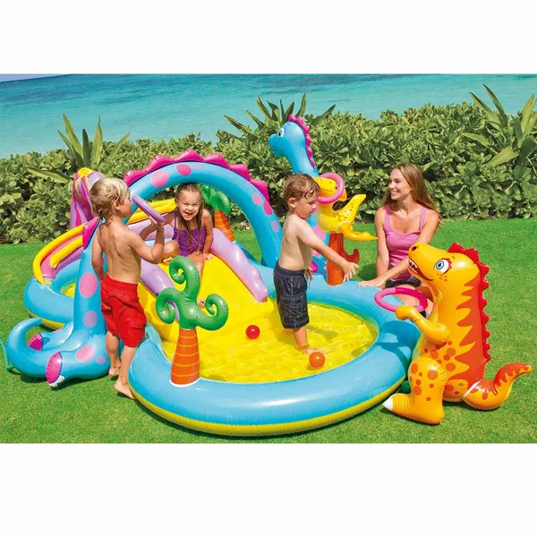 Intex Dinoland Play Center Kinderzwembad 302 X 229 X 112 Cm 2 Intex Dinoland Play Center Kinderzwembad 302 X 229 X 112 Cm - Afbeelding 2