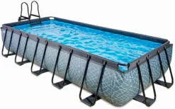 EXIT TOYS EXIT Stone Zwembad - 540 X 250 X 100 Cm - Met Zandfilterpomp En Trap