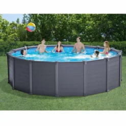 Intex Graphite Panel Pool - 478 X 124 Cm - Met Zandfilterpomp En Accessoires -Intex || KOKIDO || Bestway Verkoop graphite panel pool1