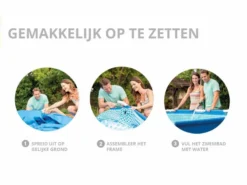 Intex Metal Frame Pool - 305 X 76 Cm - Met Filterpomp -Intex || KOKIDO || Bestway Verkoop intex opzetinstructie 2