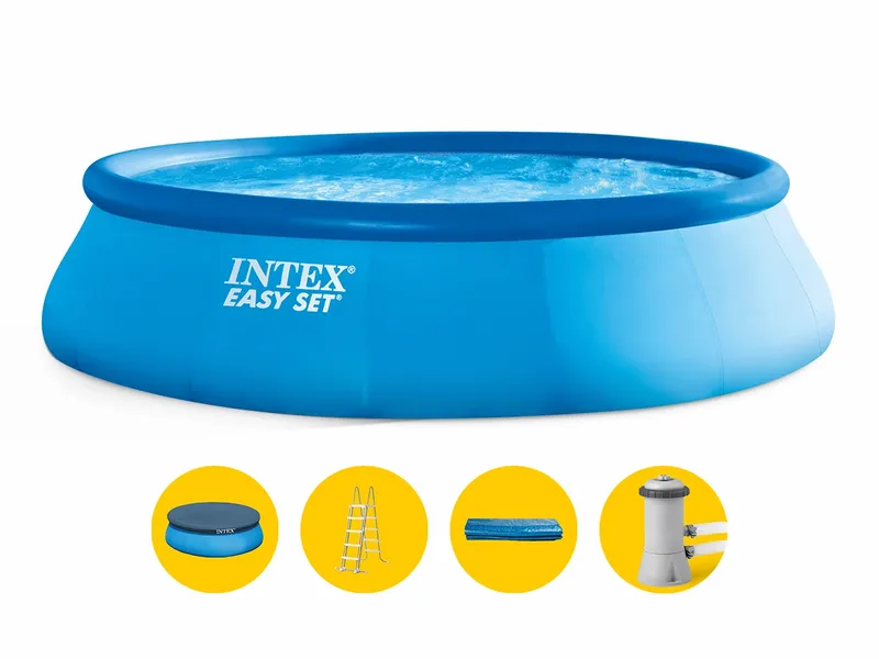 Intex Easy Set Pool - 457 X 107 Cm - Met Filterpomp En Accessoires