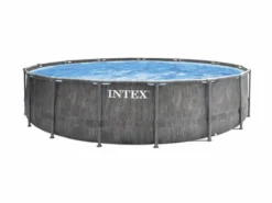 Intex Prism Frame Pool Greywood - 457 X 122 Cm – Met Filterpomp En Accessoires