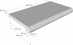 Scandi Roc Napoli Randtegel - Baltic Light Grey -Intex || KOKIDO || Bestway Verkoop scandi roc napoli randtegel afmetingen 6