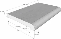 Scandi Roc Nevada Randtegel - Antracit Black -Intex || KOKIDO || Bestway Verkoop scandi roc nevada randtegel afmetingen 1