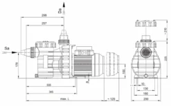 Aqua Vario Plus Variabele Zwembadpomp -Intex || KOKIDO || Bestway Verkoop technischetekeningspeckaquavarioplus
