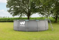 W'eau Steel Frame Zwembad - 427 X 122 Cm - Met Filterpomp En Accessoires -Intex || KOKIDO || Bestway Verkoop w eau zwembad voorkant